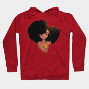 Naturally Fabulous Afro Queen Black Woman Hoodie